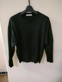 ローリーズファーム LOWRYS FARM ブラック 長袖ニットセーター