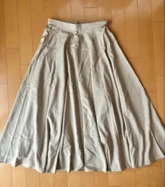 UNITED ARROWS ベージュ フレアスカート 38