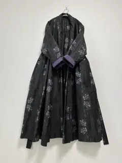 確認用★★新品未使用 花柄村山大島紬＊＊カシュクール羽織ワンピース＊着物リメイク