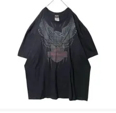 Harley-Davidson 両面イーグルプリント ディーラーTシャツ 丸胴 Harley-Davidson 両面イーグルプリント ディーラーTシャツ 丸胴 - メルカリ