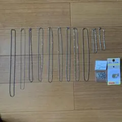 ネックレスチェーン 11本セット パーツ付き