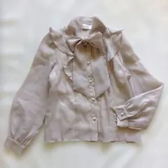 tocco ボウタイブラウス パールボタン M 長袖ブラウス 春夏のサムネイル