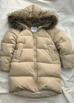 美品★ ZARA girls ベージュダウンコート 130cm