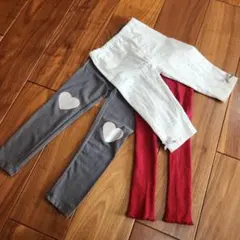 petit main UNIQLO　H&M　レギンス 100cm 3点セット