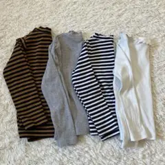 ユニクロ　ベビー　100.110cm リブ編み　長袖トップス　まとめ売り　キッズ