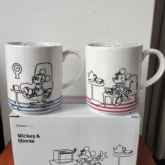 Francfranc ミッキー＆ミニー マグカップ ペアセットのサムネイル
