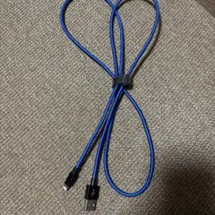 USB-Micro USB 充電ケーブル 青