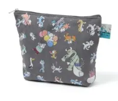 新品　ニコアンド　11ぴきのねこ　ポーチ　レア品　グレー