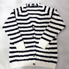 ZARA ボーダーカーディガン　サイズM