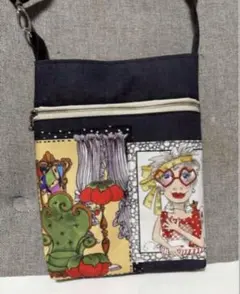 ハンドメイドサコッシュ　ロラライハリス