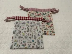 リバティタナローン♡ハンドメイド巾着　13 x13 2こセット