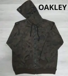 00s OAKLEY オークリー　ジップパーカー 迷彩　総柄 y2k XLサイズ 00s OAKLEY オークリー ジップパーカー 迷彩 総柄 y2k XLサイズ