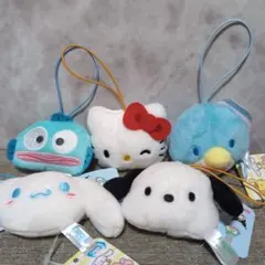 ①サンリオフェイスマスコット5個