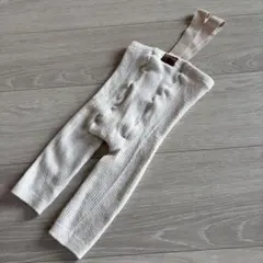 西松屋　サスペンダー付きレギンス　サイズ65 ホワイト