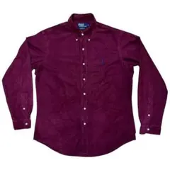 Polo by RalphLaurenポロラルフローレンコーデュロイシャツ赤L