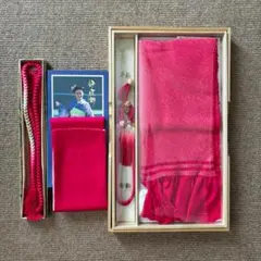 帯揚げ　帯締め　セット　着物　赤