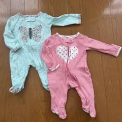 【carter's】ロンパース 新生児 2着セット