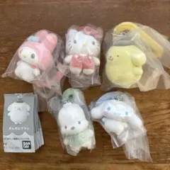 サンリオキャラクターズ カラフルカラビナマスコットチャーム　全5種　コンプリート