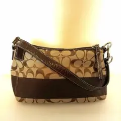✨極美品 COACH コーチ シグネチャー アクセサリーポーチ ベージュのサムネイル