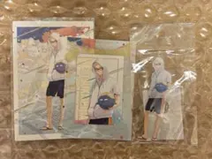 ハイキュー×文房具カフェ　月島蛍3点セット