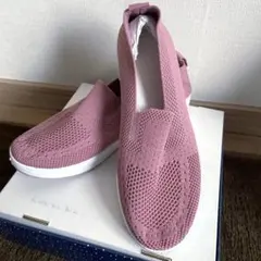 【新品】エアクッション メッシュスニーカー ピンク 24.5cm
