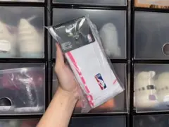 【新品】NIKE NBALOGO ソックス 1足 ホワイト/ピンク