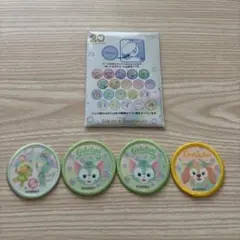 ダッフィー&フレンズ カラフルハピネス ワッペン4枚セット