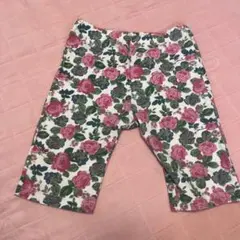 花柄ハーフパンツ