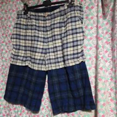 ノゾミイシグロの、チェック柄ハーフパンツ