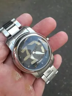 純正】限界価格Fossil big tic blue flame - メルカリ