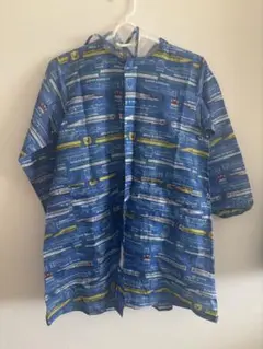 新幹線プリント フード付きレインコート