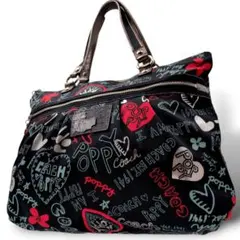 COACH　トートバッグ　ポピー　大きめ　COACH　総柄　コーチ　0964