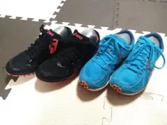 陸上スパイク アシックス エフォート13 とソーティーマジック23.5cmセット