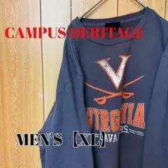 TQ110【US輸入】CAMPUS HERITAGE　スウェット【XL】グレー