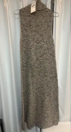 新品　zara ノースリニットワンピース