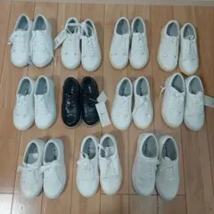 新品 激安 セット コムサイズム スニーカー 18cm 19cm 白 まとめ売り