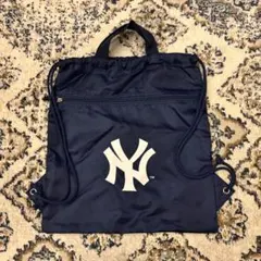 newera ニューヨークヤンキース　mlb ナップザック　ネイビーのサムネイル