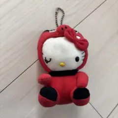 ご当地キティ 福島限定 あかべこ 赤べこ ぬいぐるみ マスコット キーホルダー