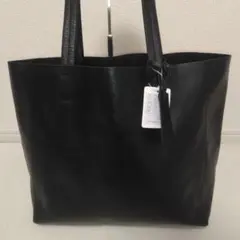 未使用品　ファーストファクトリー　レザー　本革 ブラック トートバッグ
