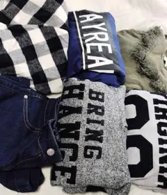 秋服 パーカー フリンジ 短パン