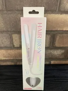 サンキューマート ホワイト ミニ ヘアアイロン ストレートアイロン