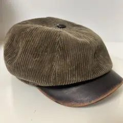 ヴィンテージ コーデュロイキャスケット・ハンチング