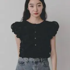 sense of placクシュクシュパフスリーブトップスのサムネイル