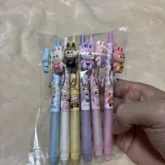 LABUBUカラフルキャラクター　シャープペン　6本セット