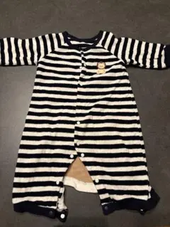 ストライプ柄ロンパース 60-70cm