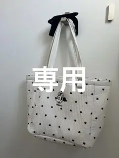 ミニーマウス ヌビトートバッグ ハート柄 - メルカリ