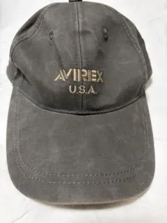 AVIREX USA キャップ 帽子　カーキ　ダークグレーのサムネイル