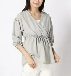 未使用！グローバルワーク*カシュクールブラウス