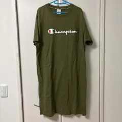 チャンピオン 半袖ワンピース オリーブ色 FREEサイズ