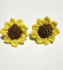 ひまわり　ヘアゴム　(2個セット)